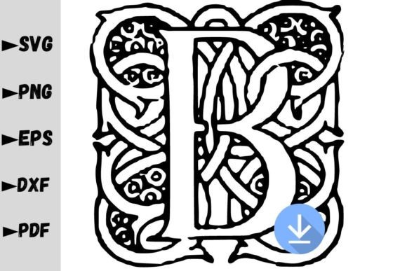 B Letter Monogram, Monogram SVG