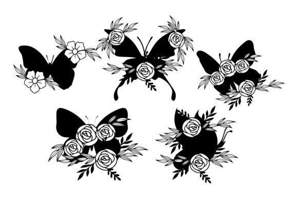 Christmas Butterfly Floral Wildflower