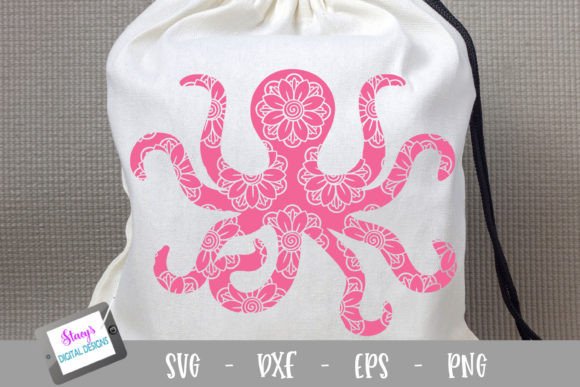 Octopus with Mandala Pattern