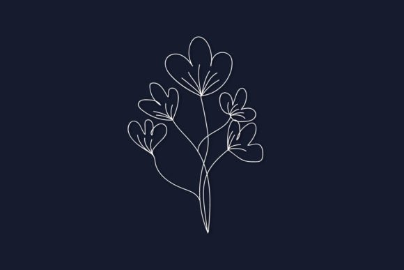 Organic Floral Leaf Wildflower