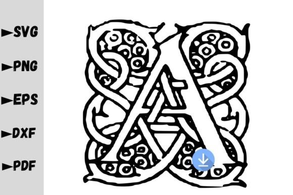 Ornate the Initial Letter A Monogram