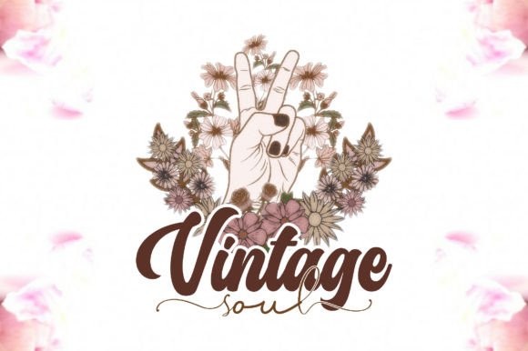 Vintage Soul Floral Hand Sublimation