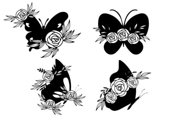 Wildflower Butterfly Floral